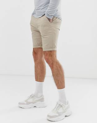 super skinny chino shorts