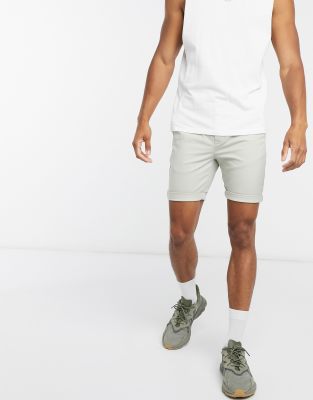 super skinny chino shorts