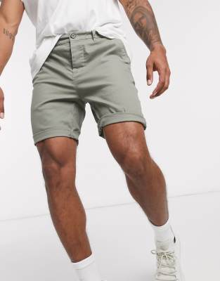 super skinny chino shorts