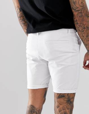 super skinny chino shorts