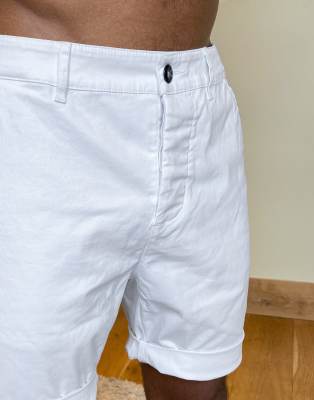 asos skinny chino shorts