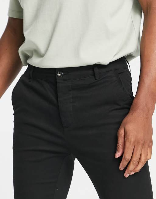 Black chinos hot sale asos