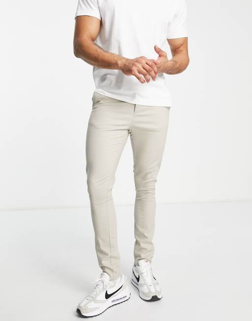 Mens cream sale skinny chinos