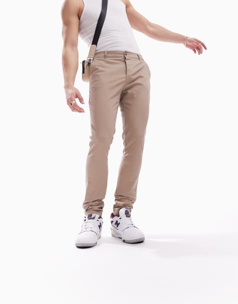 ASOS DESIGN super skinny chinos in stone - view 1