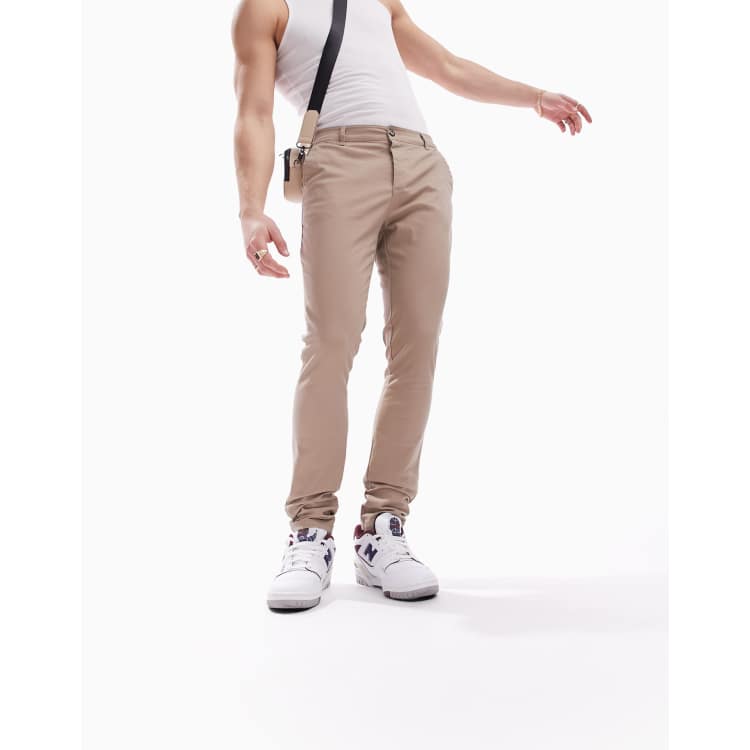 ASOS DESIGN super skinny chinos in stone ASOS