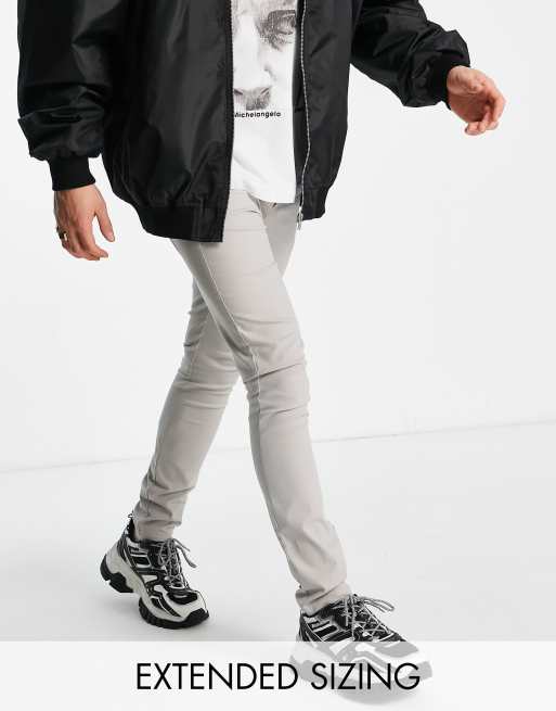 ASOS DESIGN super skinny chinos in stone