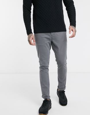 gray skinny chinos