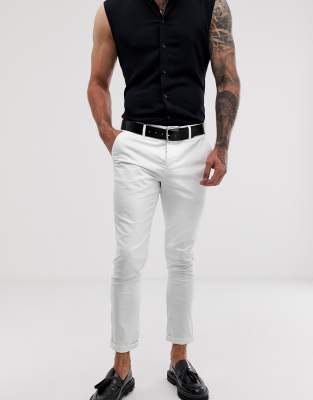 white chinos asos