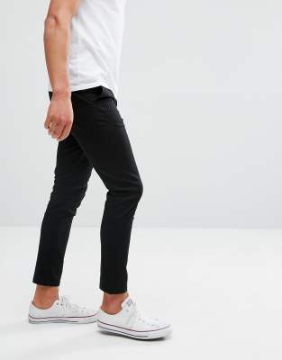 black skinny chinos mens