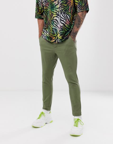 mens cropped chinos