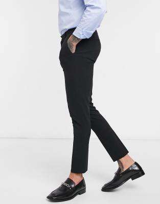 cropped skinny black trousers