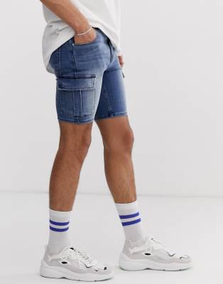 cargo jean shorts