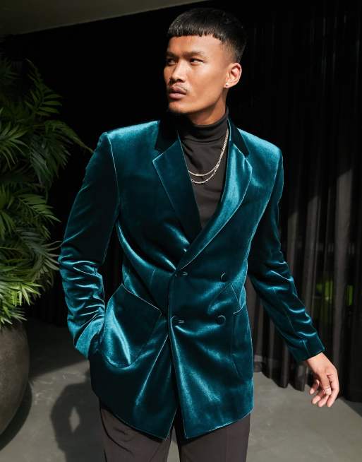 Asos green hotsell velvet suit