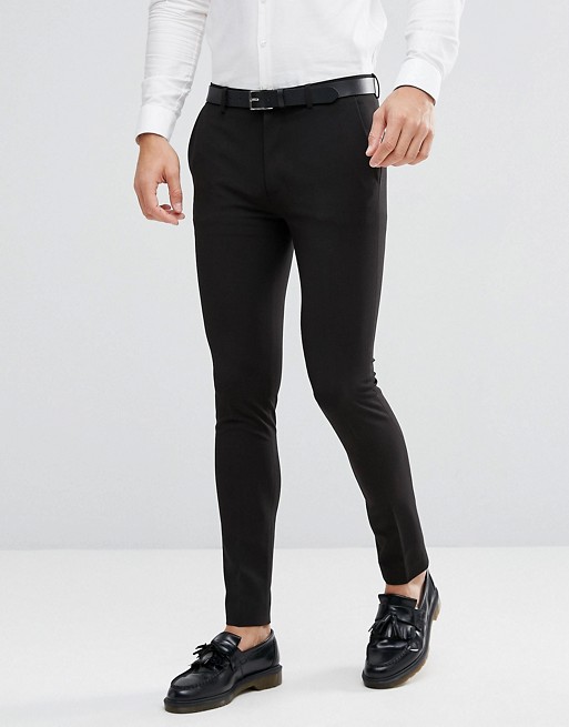 ASOS DESIGN super skinny fit suit pants in black | ASOS