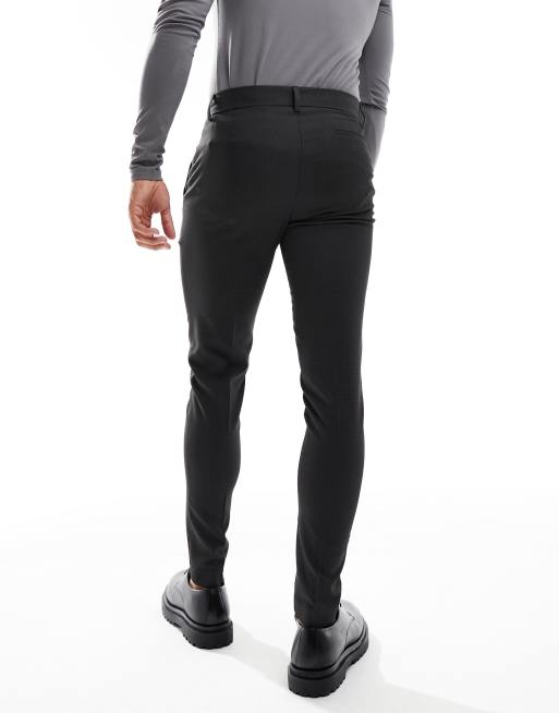 ASOS DESIGN - Super Skinny-habitbukser i sort, 2 af 5