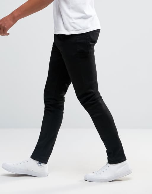 ASOS DESIGN super skinny jeans in black