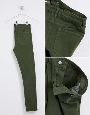 green super skinny jeans