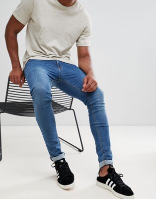 ASOS DESIGN super skinny jeans in mid 