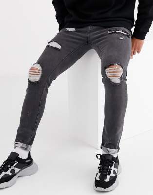 asos grey jeans