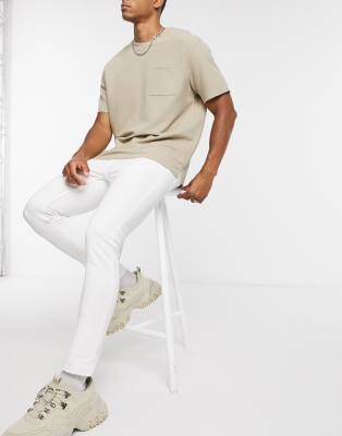 asos mens white jeans