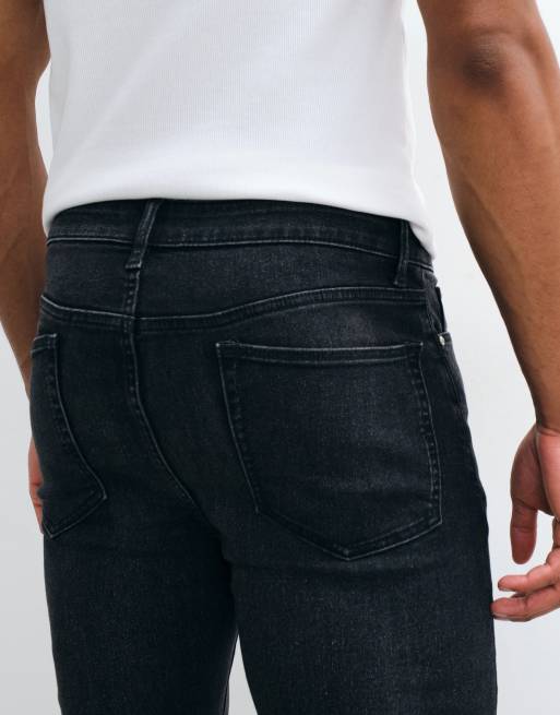 ASOS DESIGN super skinny jeans van power stretch denim in gewassen zwart, 5 van 5