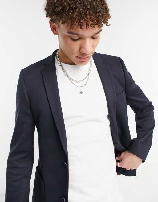 Asos jersey hot sale blazer