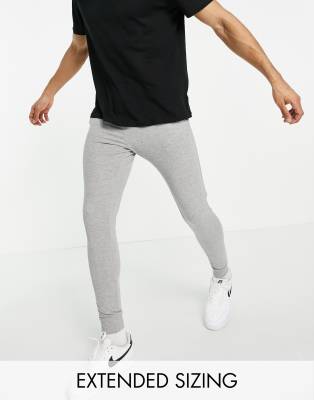 skinny fit grey joggers