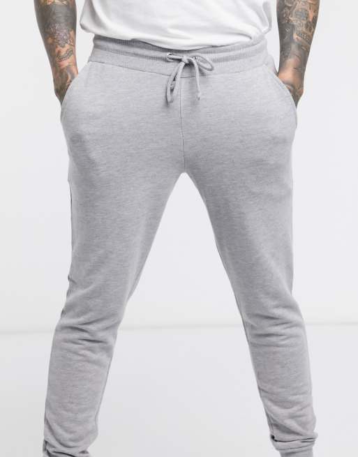 ASOS DESIGN super skinny joggers in grey marl