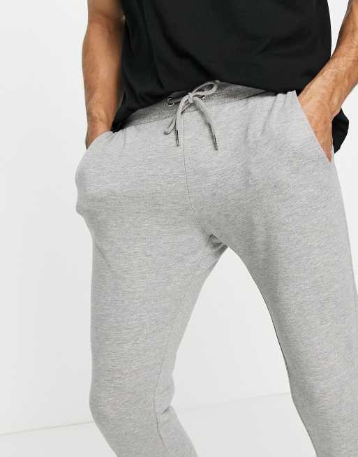 ASOS DESIGN super skinny joggers in grey marl ASOS