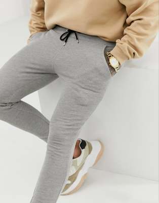 super skinny grey joggers