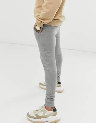 grey skinny sweatpants men's