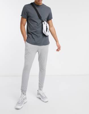 ASOS DESIGN SUPER SKINNY LIGHTWEIGHT SWEATPANTS IN GRAY,LW SSK JOG