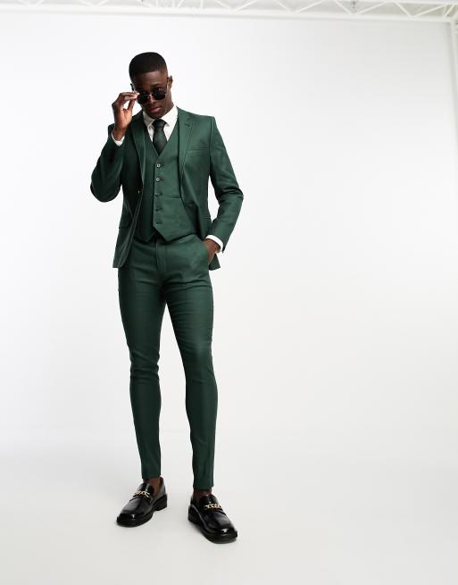 Asos green suit jacket best sale