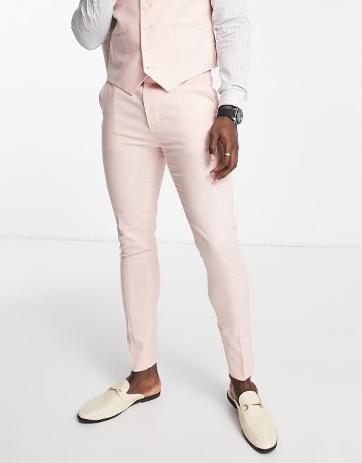 Pink skinny 2025 dress pants