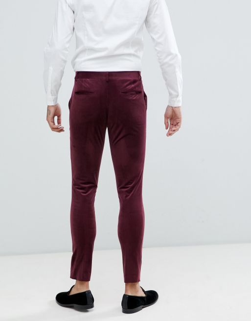 ASOS Super Skinny Prom Suit Pants In Pink for Men