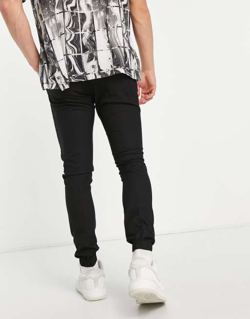 Asos mens black cheap joggers