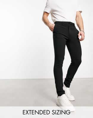 Asos Design Super Skinny Smart Pants In Black