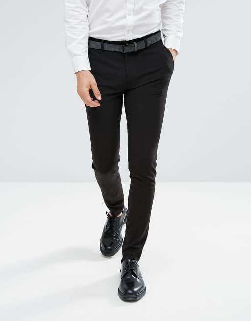 ASOS DESIGN super skinny smart pants in gray