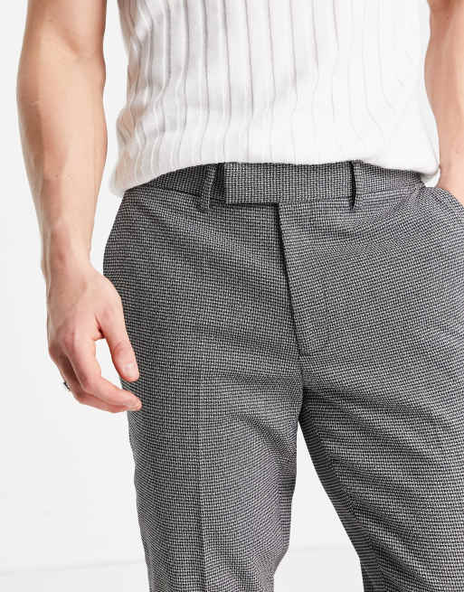 ASOS DESIGN super skinny smart pants in gray