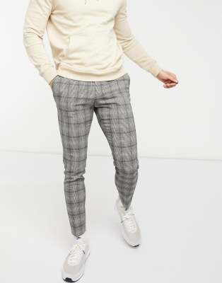 plaid smart pants