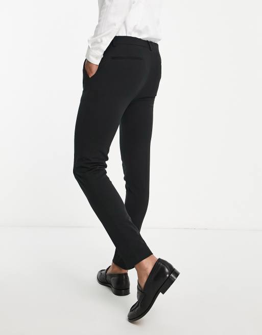 ASOS DESIGN super skinny smart pants multipack in black & gray