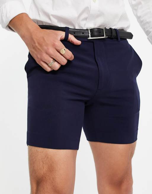 Mens smart 2025 navy shorts