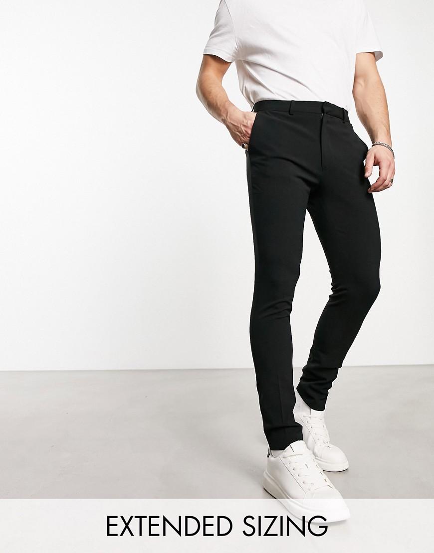 ASOS DESIGN super skinny smart trouser in black