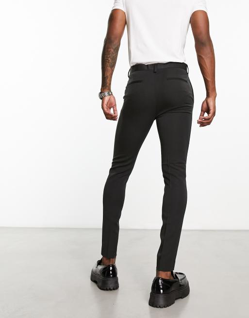 ASOS DESIGN super skinny smart trouser in black