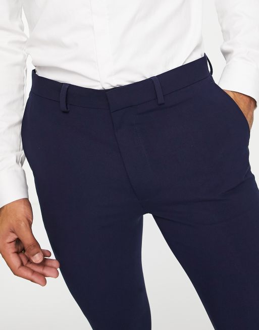 Super skinny 2024 navy trousers