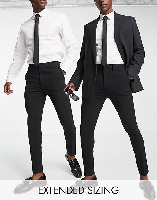 Suits super skinny smart trouser multipack in black 