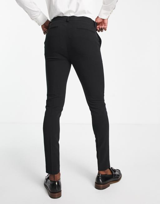 Asos Design Super Skinny Smart Pants In Black Clearance | www ...