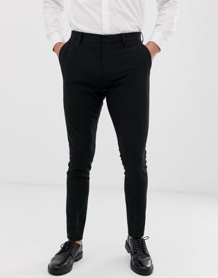 super skinny black trousers