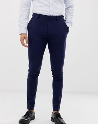 navy tight trousers