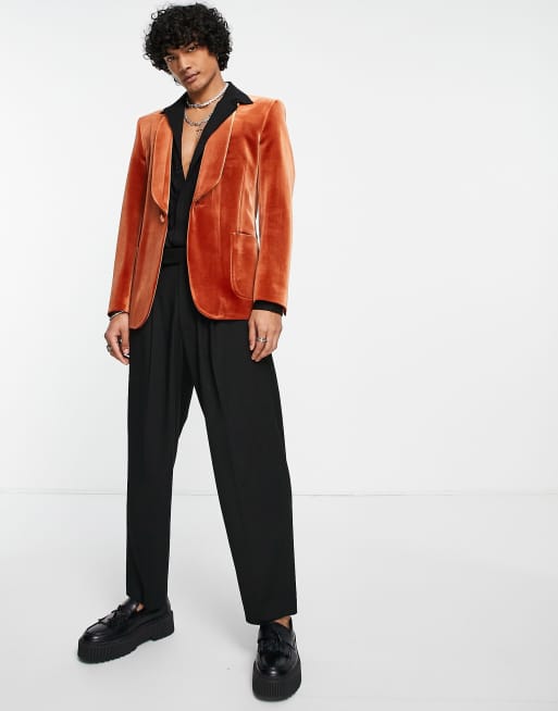 Asos hot sale orange blazer